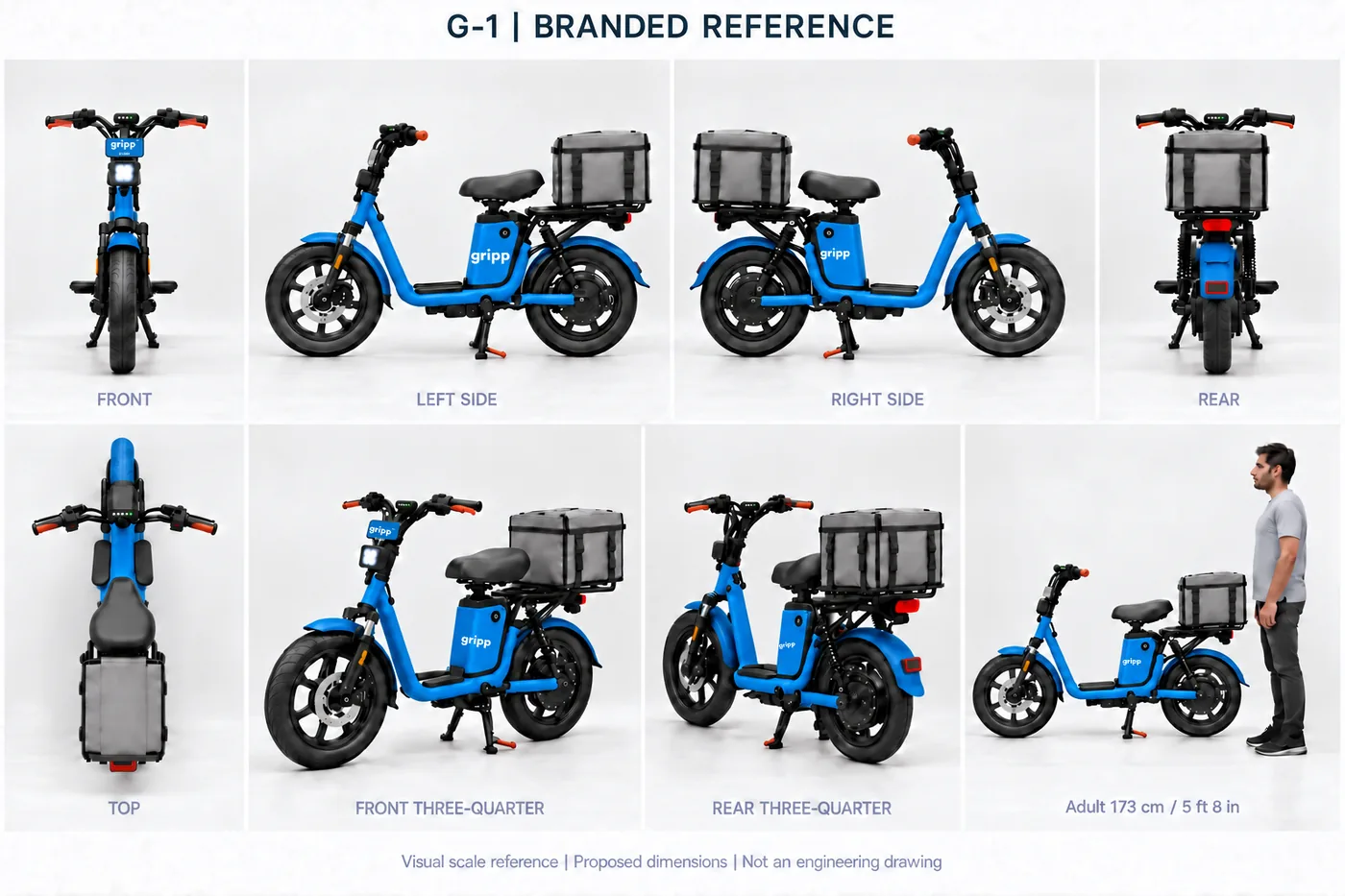 D1: A place for the rider. A place for the load.